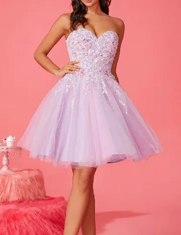 Rochie scurta Smilprince, mov