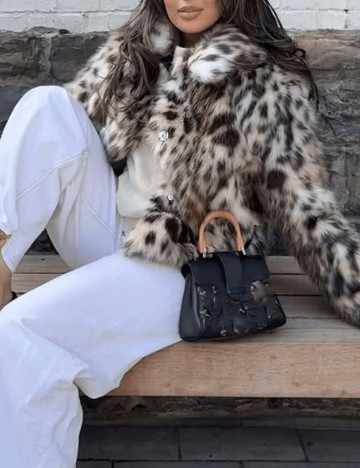 Palton SHEIN, animal print