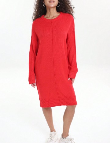 Rochie scurta SHEIN CURVE, rosu