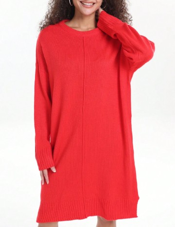 Rochie scurta SHEIN CURVE, rosu
