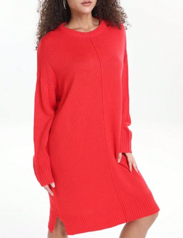 Rochie scurta SHEIN CURVE, rosu
