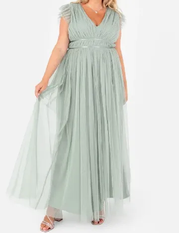 Rochie lunga Anaya With Love Plus Size, verde