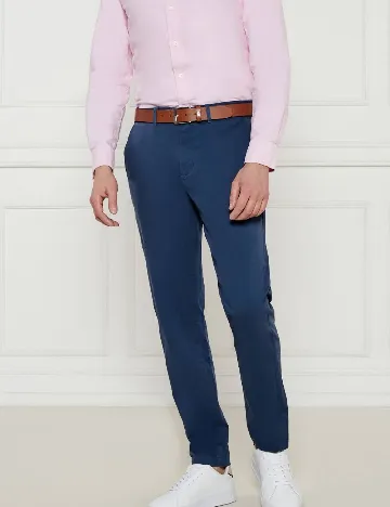 Pantaloni Tommy Hilfiger, albastru
