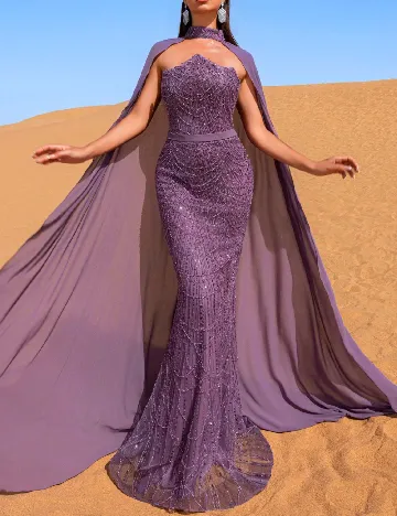 Rochie lunga Faeriesty, mov