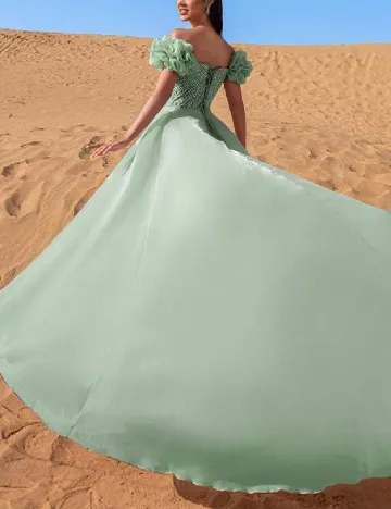 Rochie lunga Faeriesty, verde
