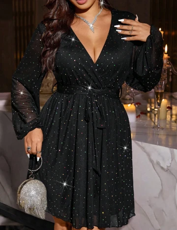 Rochie scurta SHEIN CURVE, negru