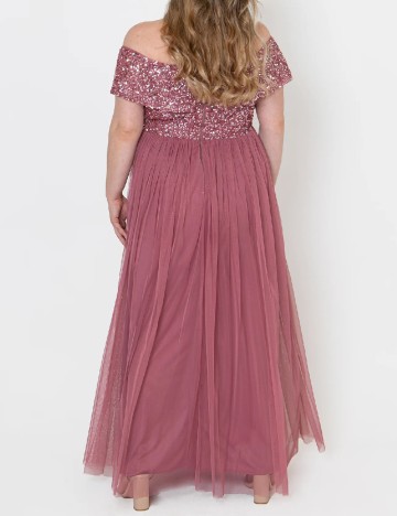 Rochie lunga Maya Deluxe Curve, roz