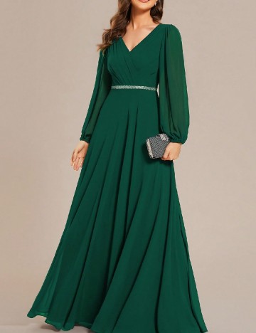 Rochie lunga Ever-Pretty, verde