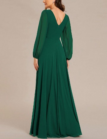 Rochie lunga Ever-Pretty, verde