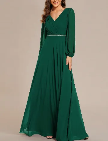 Rochie lunga Ever-Pretty, verde