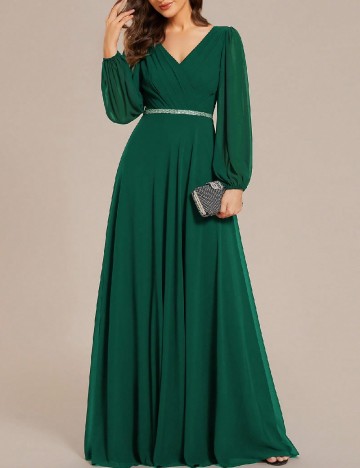 Rochie lunga Ever-Pretty, verde