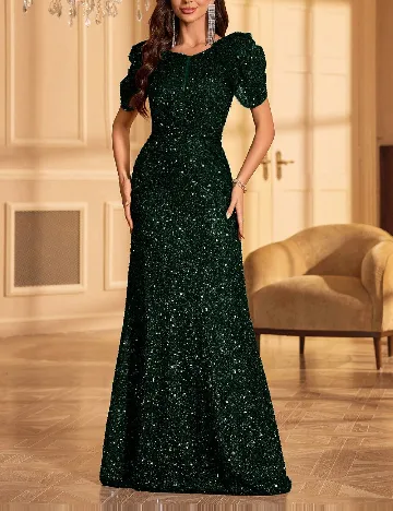 Rochie lunga UNITHORSE, verde