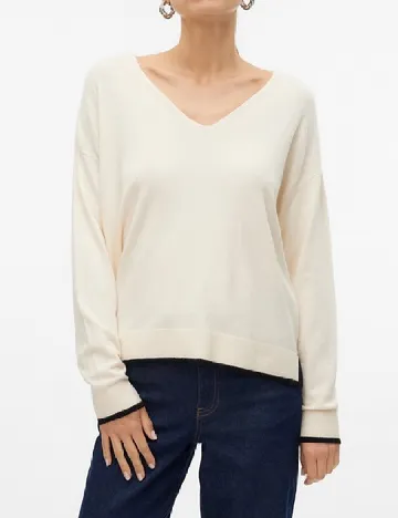 Bluza Vero Moda, ecru