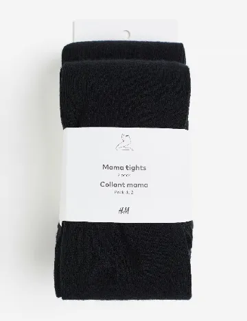 Set ciorapi 2 perechi H&M MAMA, negru