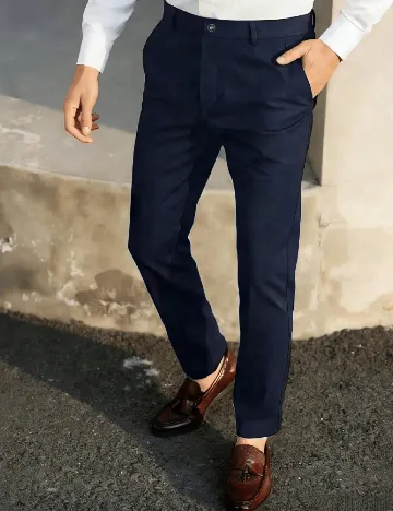 Pantaloni SHEIN, bleumarin