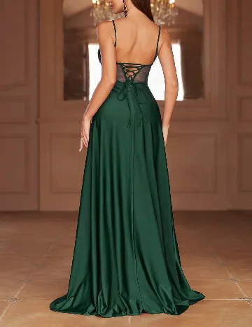 Rochie lunga Faeriesty, verde