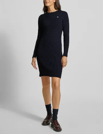 Rochie scurta Gant, bleumarin