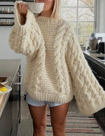 Pulover SHEIN, crem