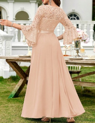 Rochie lunga Miusol, crem