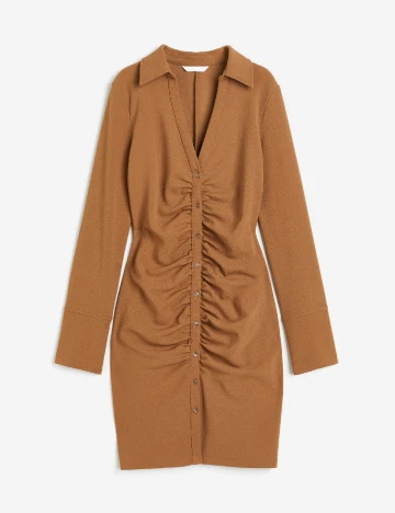 Rochie scurta H&M, maro