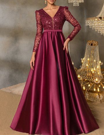 Rochie lunga Faeriesty, visiniu