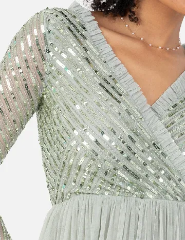 Rochie lunga Maya Deluxe, verde
