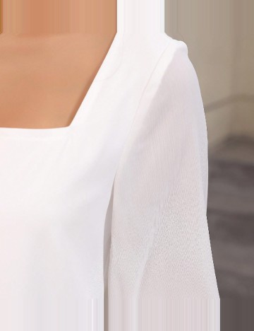 Rochie medie SHEIN, alb