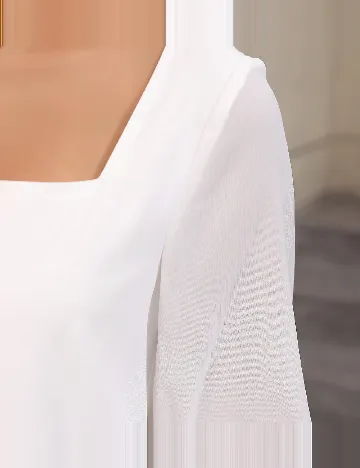 Rochie medie SHEIN, alb