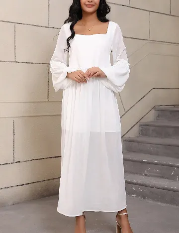 Rochie medie SHEIN, alb