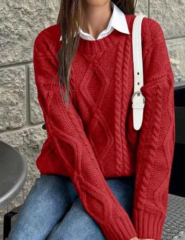 Bluza Oversize SHEIN, rosu