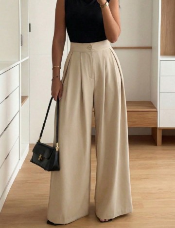 Pantaloni SHEIN, crem