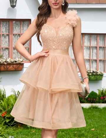 Rochie scurta Miusol, roz
