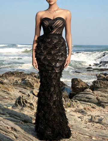 Rochie lunga SHEIN, negru