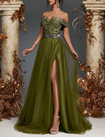 Rochie lunga SHEIN, verde