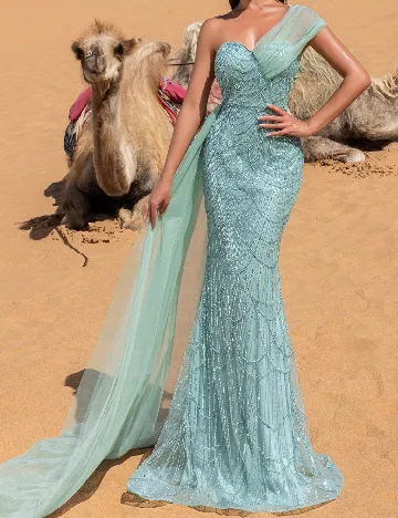 Rochie lunga Faeriesty, verde