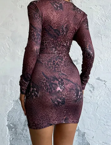 Rochie scurta SHEIN, grena
