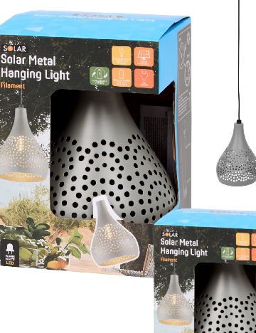 Lampa solara SOLAR, gri