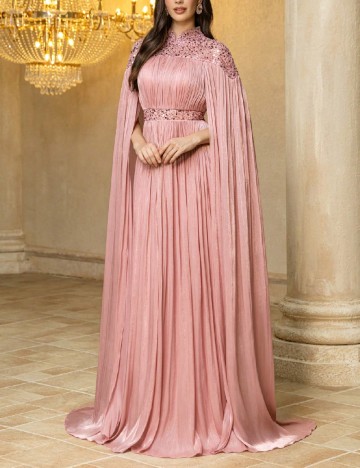 Rochie lunga UNITHORSE, roz