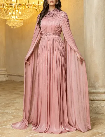 Rochie lunga UNITHORSE, roz