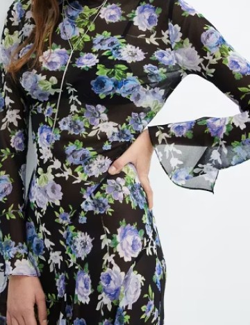 Rochie lunga Mango, floral print