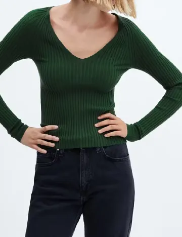 Bluza Mango, verde