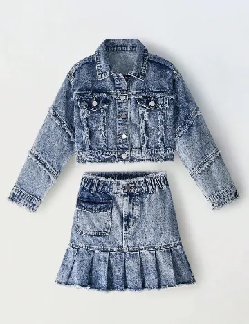 Compleu Shein Kids, albastru