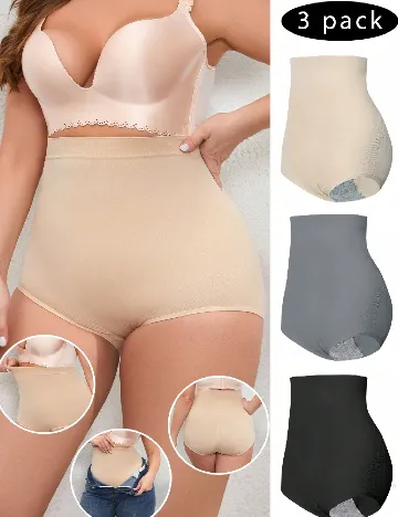 Set chiloti 3 bucati SHEIN CURVE, mix culori