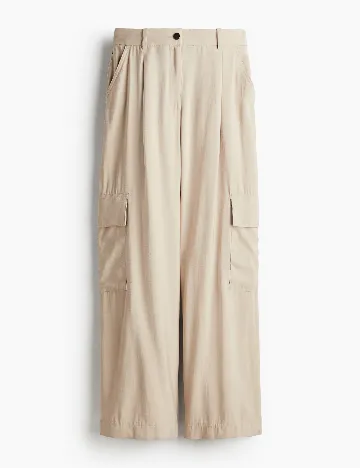 Pantaloni H&M, crem