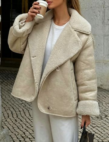 Jacheta Oversize SHEIN, crem