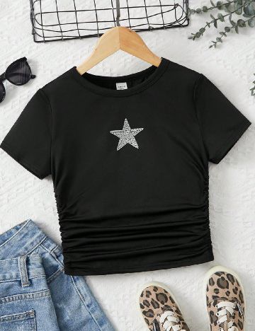 Tricou Shein Kids, negru