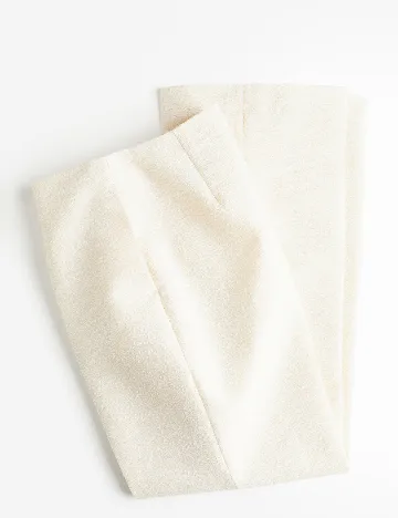 Pantaloni H&M, crem