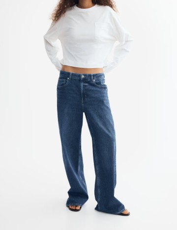 Blugi H&M, albastru