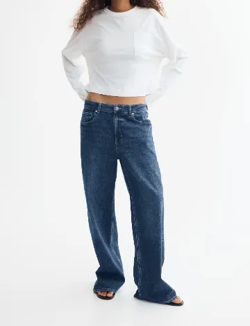 Blugi H&M, albastru