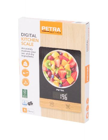 Cântar de bucătărie Petra, negru